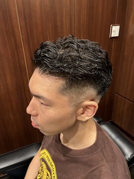 ヒロギンザ 田町店(HIRO GINZA) ナチュラルパーマ×フェード