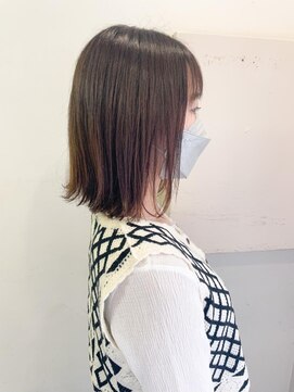 キャンバス バイ ネオリーブ 横浜西口(Canvas by neo.) 切りっぱなしボブ　外ハネボブ　ぱつっとボブ　ぱっつんボブ
