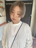 メゾンアミリ(Maison AmiLi)&nbsp;デザインカラー/オリーブベージュ/ウエットヘア【千葉／パーマ