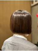 20代30代40代前下がりストレート大人ボブ