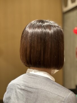 オーガニック ライフ 若葉 鶴ヶ島(organic+life) 20代30代40代前下がりストレート大人ボブ
