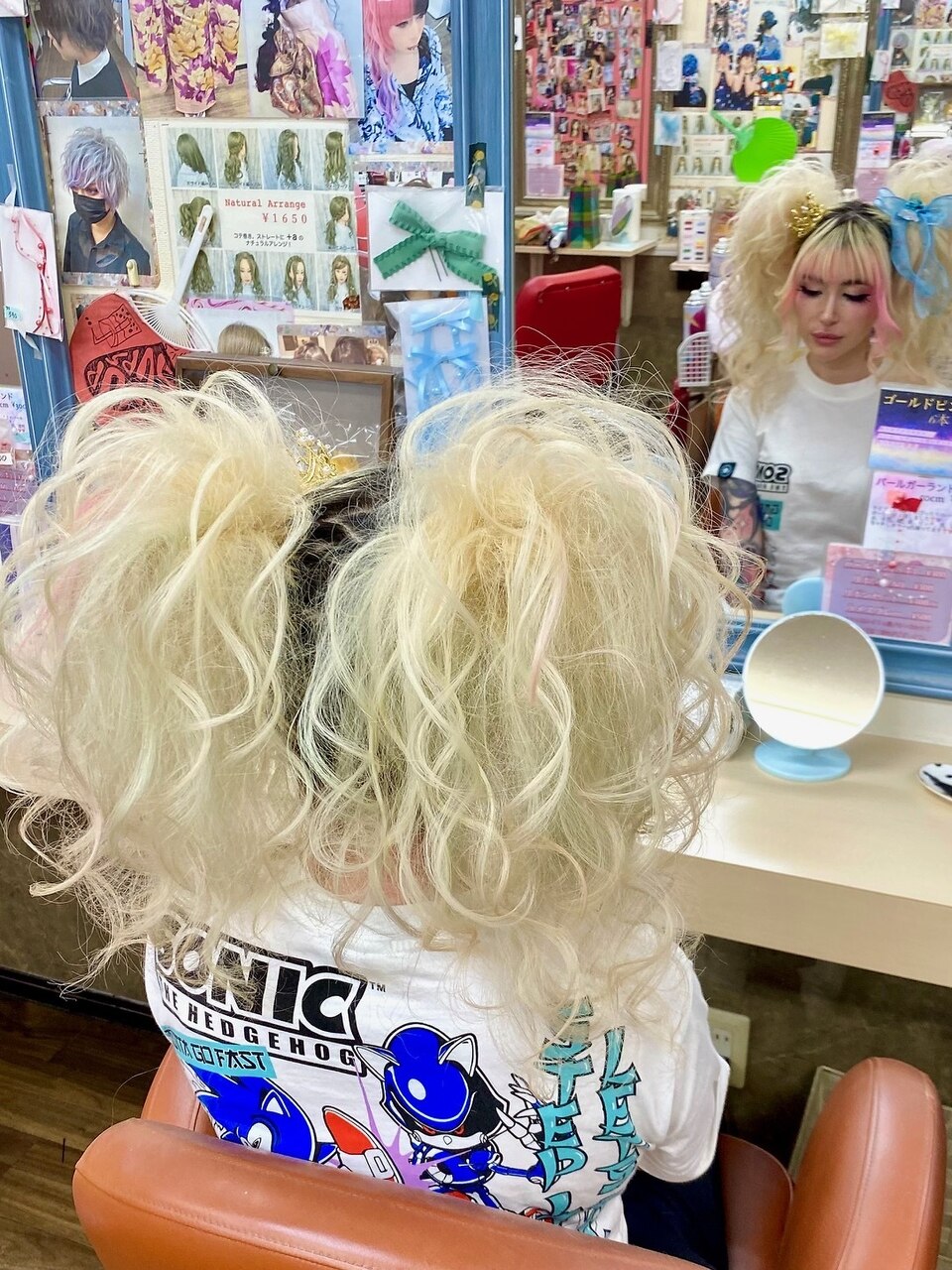 フワフワハイパー可愛い♪海外から盛り髪しに来てくれました