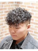 <理容室><バーバー>スペインカール フェード ラインアップ