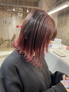 エタ(eta) 【eta】チェリーレッド×バレイヤージュ　/金井