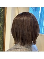 ヘアーリゾートノーブル(Hair Resort Noble) 切りっぱなしボブ×グレージュ