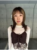 ２トーンのウルフヘア