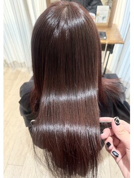 ヴィヴァーク 拝島駅前店(vivarc) 艶感♪髪質改善カラー大人可愛いオレンジブラウン20代30代