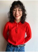 20代30代大人可愛いハードパーマレイヤーパーマ
