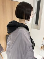 ラミエ バイ メルト 吉祥寺(lamie by melt)&nbsp;"久保田"刈り上げぱつっとミニボブ地毛風縮毛矯正ストレート