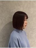 ボルドー×きりっぱボブ