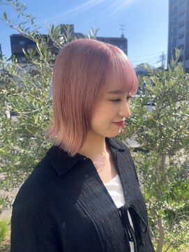 エクファ ヘア シェリル 草津 南草津店(ex-fa hair cherir) イメチェン/ホワイトブロンド/外ハネボブ/美髪/草津/南草津