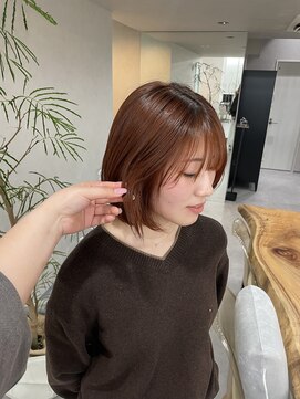 クム 横浜(qumu) 【qumu】ボブレイヤー×オレンジ