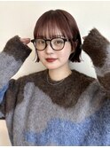 プツっと切りっぱなし☆外ハネbob