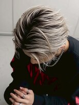 アポロ 横浜駅店(apollo)&nbsp;xメンズバレイヤージュ/ホワイトグレージュ/レイヤーカット