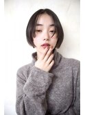 切りっぱなしマッシュショート/酸性ストレート/ 北千住