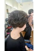ショートヘアをアップ風に