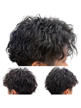 銀座マツナガ 神田店 大人メンズ！ツイストスパイラル×アップバング　好印象パーマ