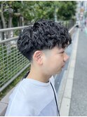 メンズパーマ/ツイストスパイラル/ツーブロック/フェード/