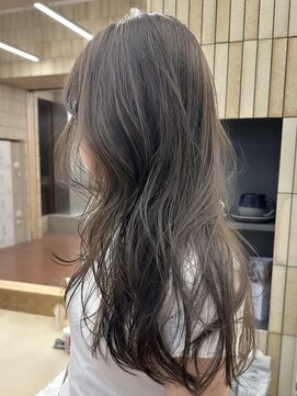 パークレーン アイス イヴェン(park lane ICI yeven) ブリーチなしダブルカラーオリーブグレージュ赤み消し秋カラー