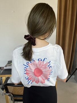 ロールアップスリーブス(ROLL UP SLEEVES) ブリーチなしオリーブカラー