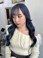 ジュノヘアージャパン 表参道(JUNO HAIR JAPAN) 暗めな青で透明感抜群!色落ちも計算して綺麗に落とします♪