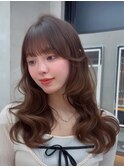 ミディアムヘア/韓国ヘア/ミディ