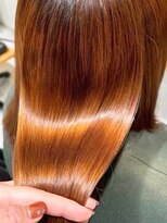 モーラ 鳳店(MOLLA)&nbsp;ツヤ感オレンジブラウンストレート