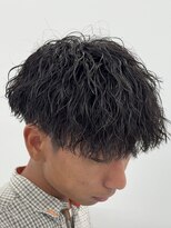 ビカムメンズヘアー 栄店(become men's hair)&nbsp;くるくるしない縦落ちツイストスパイラルパーマ／名古屋栄メンズ