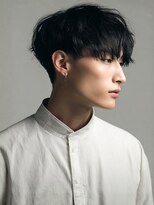 アンド アノン(and anon)&nbsp;ツーブロックマッシュ 刈り上げショート ビジネス 20代 黒髪