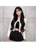 黒髪ロング