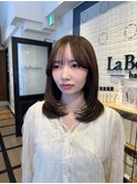 ミディアムレイヤー/まろやかカラー/オリーブベージュ／佐藤