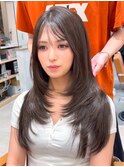 【島田佑】大人上品なハッシュレイヤー前髪顔周りカット