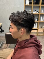 スタイルメンズ 藤沢(STYLE MEN)&nbsp;STYLE MENメンズカットフェザーパーマリバースセンターパート