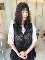 イム(yim)&nbsp;ラベンダーブラウン×ウェーブパーマ