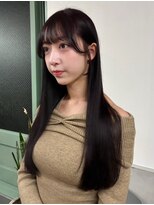 ジェコ ヴェール 祐天寺(gecko.vert) 姫カット/黒髪ストレートロング/縮毛矯正/ツヤ髪10代20代#祐天寺