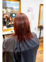 ヘアーメイク ダンス(hair make DANCE)&nbsp;黒染めオフで叶う秋の艶レッドブラウン