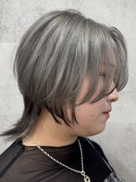 Voyage Nike 池袋【ケアブリーチ/ダブルカラー/インナーカラー/髪質改善】&nbsp;ウルフカット/エンドカラー/グレーアッシュ/グレージュ