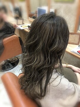 シャンティ 平岸店(Shanti) ロングレイヤーダークグレーハイライト☆