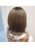 【外ハネBOB】オリーブベージュカラー