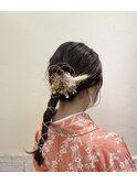 水引き　ヘアセット　袴