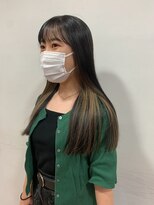 ノエ(noe) フェイクブラック×ゴールドインナーカラー