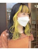 イエロー×フェイスフレーミング