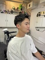 メリケンバーバーショップ フクオカ(MERICAN BARBERSHOP FUK)&nbsp;かきあげナチュラルフェード