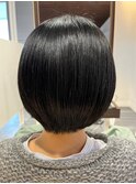 ショートカットの広がりを抑える酸性ストレート髪質改善
