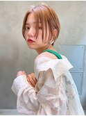 Aimee 町田　オレンジブラウン×丸みショート