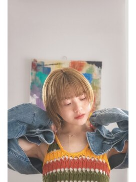 ロット 横浜(lot) レイヤーボブ/ミルクティベージュ/ダブルカラー[横浜駅]