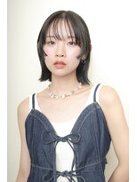 カグヤヒメ ドゥイ(kaguyahime doui) 透ける暗髪カラー20代30代40代顔まわりカット外はねレイヤー