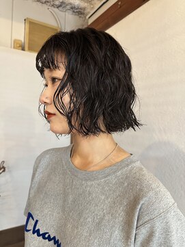 ニーム(nimes) ブリーチボブパーマ