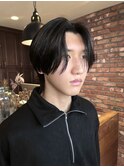 【Vicky指名】センターパート コンマ 韓国ヘア メンズカット