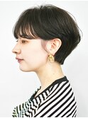 黒髪/ボブルフ/ネビージュ/小顔/ワンレン/30代/40代/50代